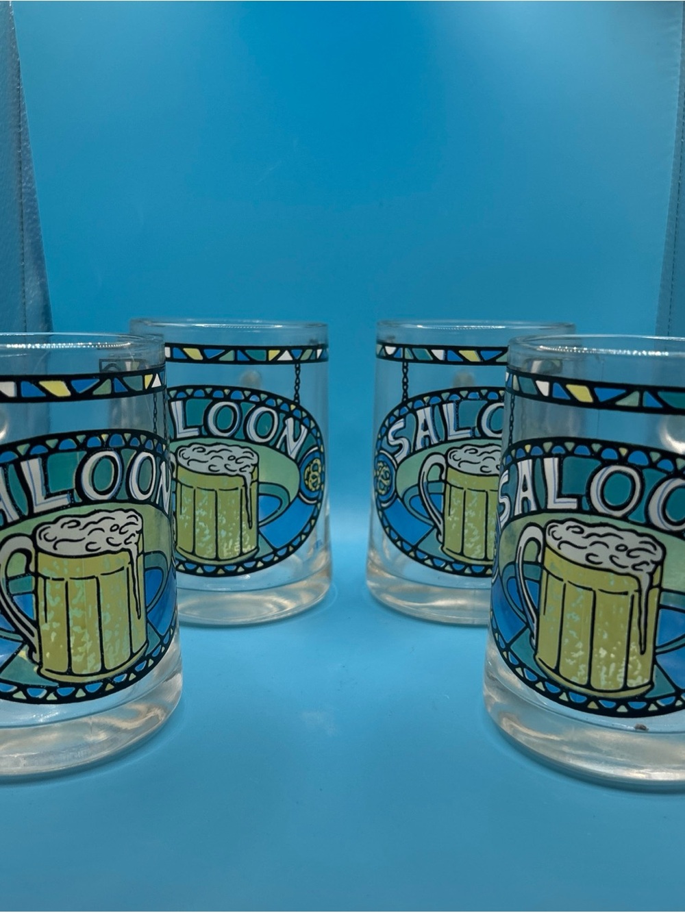 Saloon Beer mugs/glasses - vintage decorative